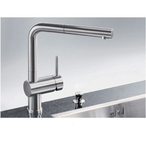 Blanco Pull Out Kitchen Tap LINUS-S Brushed Stainless Steel