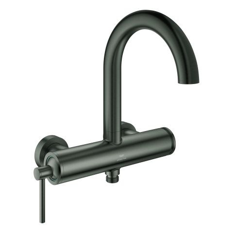 Wall Mounted Bath Shower Mixer Tap Grohe Atrio Brushed Hard Graphite