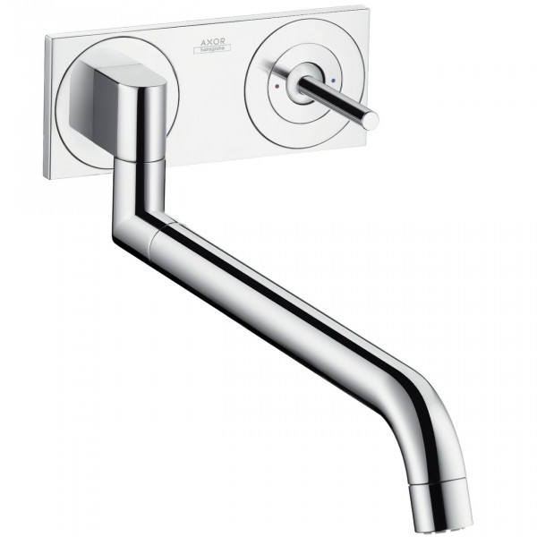 Wall Mounted Kitchen Tap Uno² Steel Look Axor