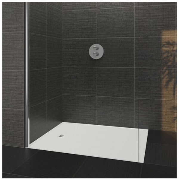 Riho Rectangular Shower Tray Velvet Sole 1200x30x800mm White