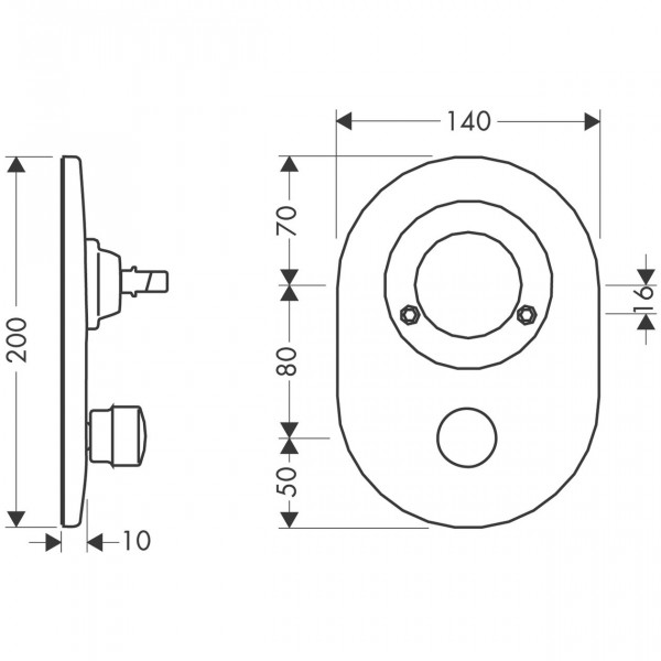 Hansgrohe Conversion set ball to M3 bath mixer 97111000