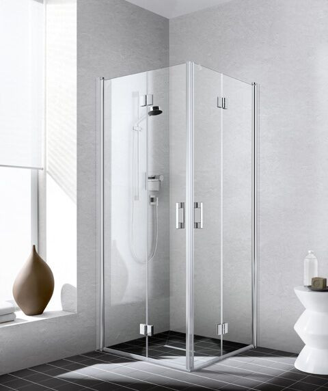 Kermi Folding shower Doors LIGA Right Corner entry 1850 x 750 mm Clear