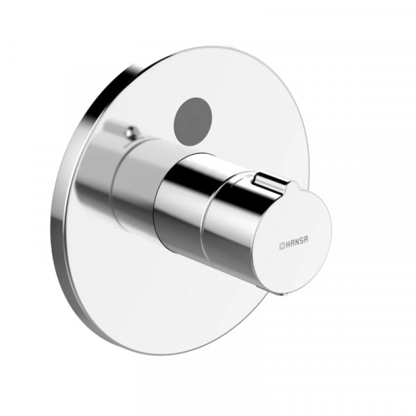 Thermostatic Shower Mixer Hansa ELECTRA Round, built-in, battery operated Chrome