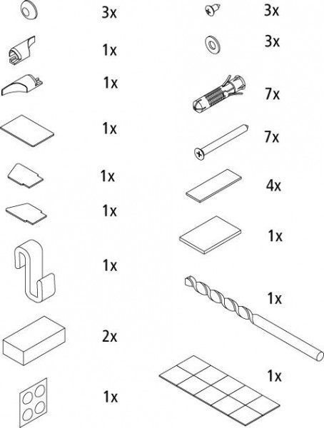 Kermi DIGA Set of spare assembly parts (2533310)