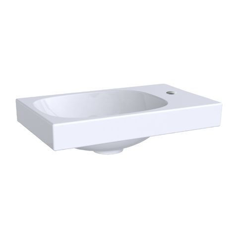 Geberit Rectangular Cloakroom Basin Acanto 1 Hole On The Right 400x115x250mm White