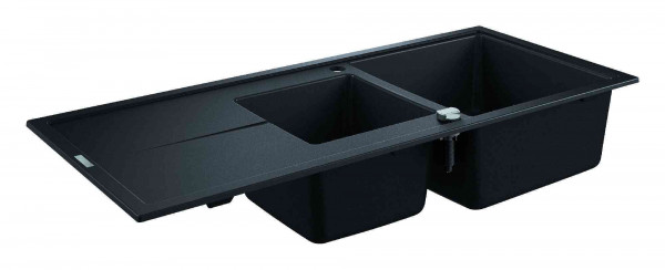 Grohe Undermount Sink K400 1160x500x205mm Black Granite