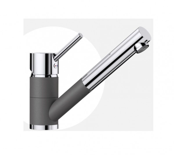 Blanco Pull Out Kitchen Tap ANTAS-S Rock grey/Chrome