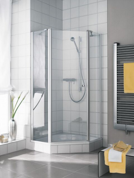 Kermi Shower Enclosure IBIZA 2000 Swing Left 1850 x 900 mm fixed panel I243L090181AK