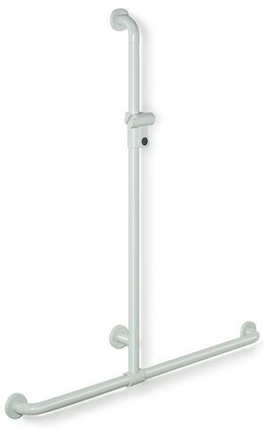 Hewi Bathroom handles Serie 801 with shower rail Active + Signal white 801.35D450 98