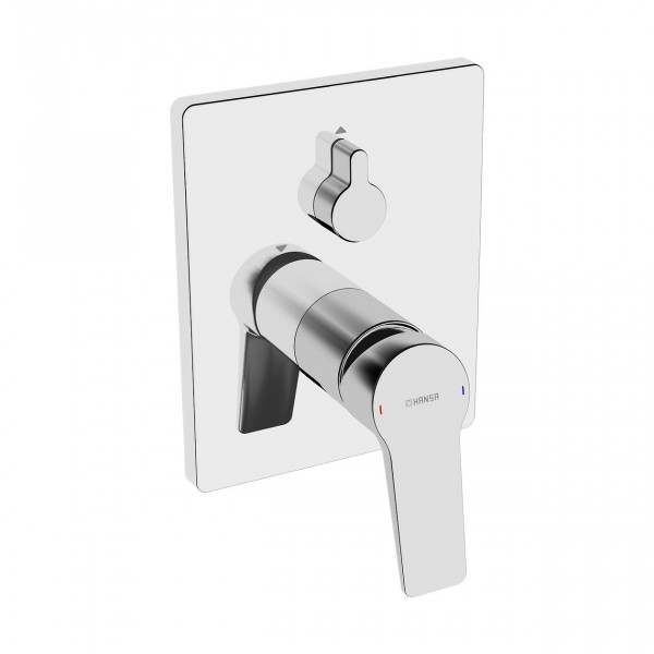 Concealed Bath Shower Mixer Hansa TWIST Square, with safety device Chrome