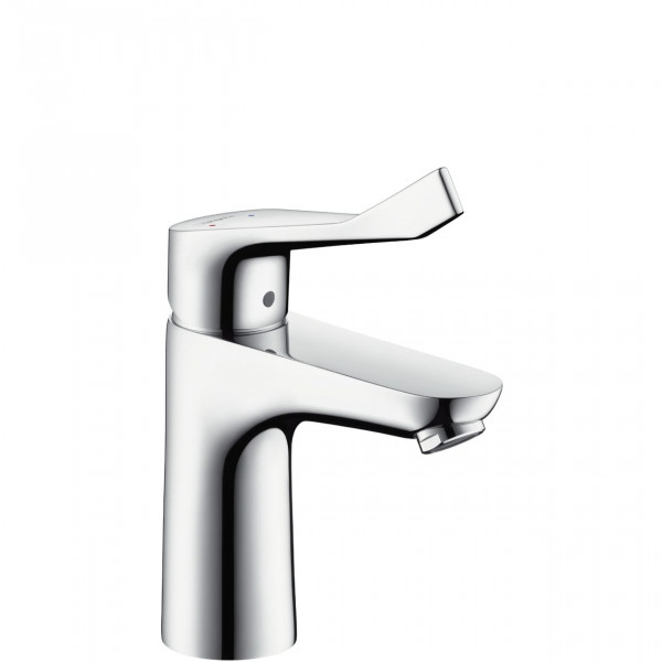 Hansgrohe Basin Mixer Tap Focus Single lever 100 with pop-up waste and extra long handle