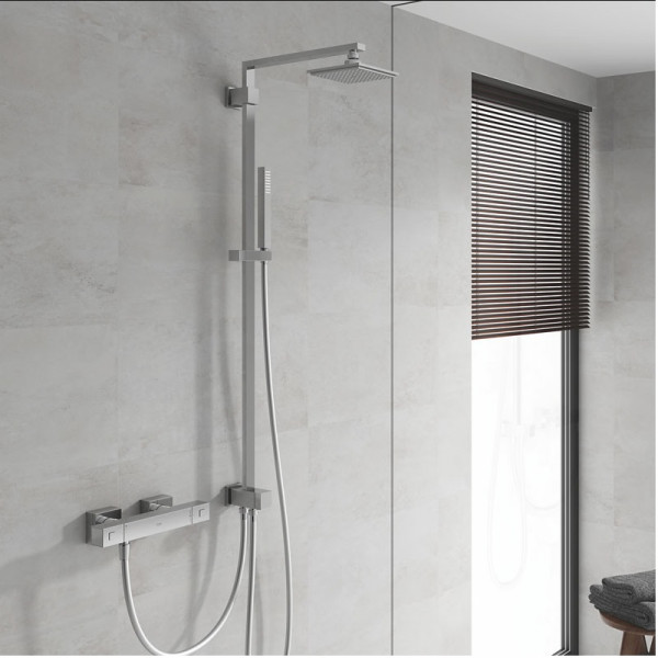 Grohe Thermostatic Shower Euphoria Cube 150 with diverter Wall Mounted