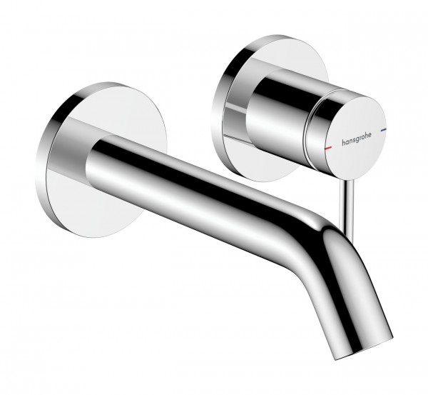 Wall Mounted Basin Tap Hansgrohe Tecturis S Recessed 165mm Chrome