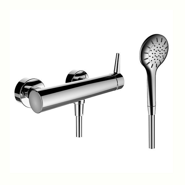 Wall Mounted Shower Mixer Laufen PURE with shower set Chrome