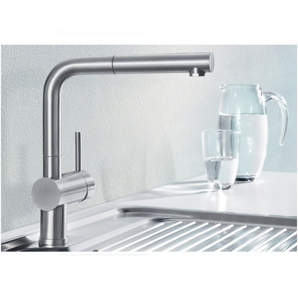 Blanco Pull Out Kitchen Tap LINUS-S Chrome 512402