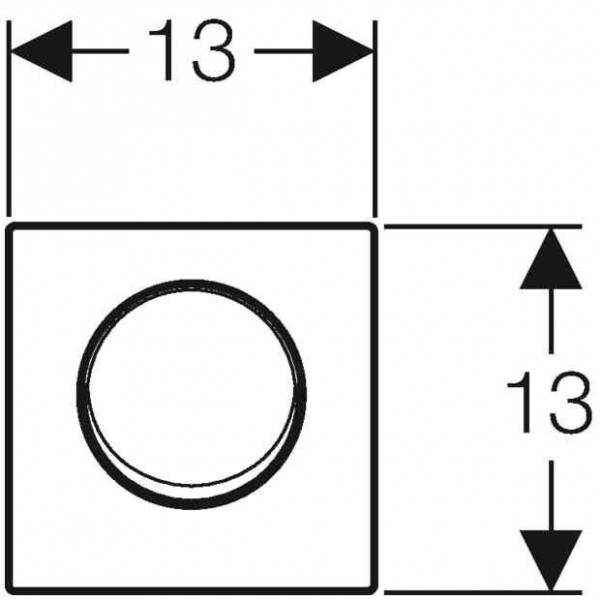 Geberit Flush Plate Cover Mambo for Urinal control pneumatic flushing release stainless steel 241913FW1