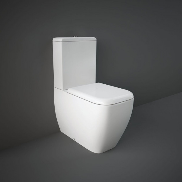 Rak Ceramics Close Coupled Toilet METROPOLITAN with cistern Rimless SlimSeat 620x340mm Alpine White