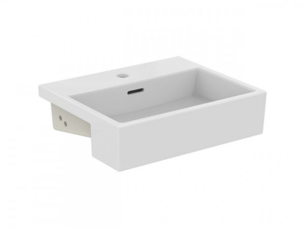 Ideal Standard Semi Recessed Basin EXTRA 1 hole with overflow 500x145x420mm White