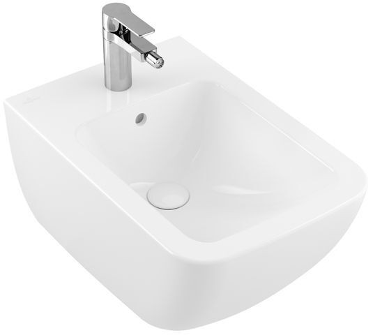 Villeroy and Boch Wall-mounted bidet with overflow Venticello (441100) CeramicPlus