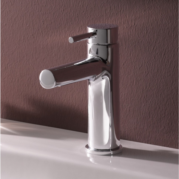 Single Hole Mixer Tap Laufen TWINPLUS without pop-up waste 109 mm Chrome