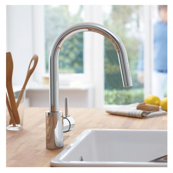 Grohe Pull Out Kitchen Tap Concetto Chrome 31483002