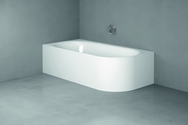 Bette Freestanding Bath Lux Oval IV Silhouette With Bath Panel 1850x850x450mm Bahamabeige