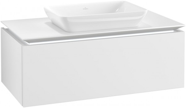 Villeroy and Boch Countertop Basin Unit Legato with light 1000x380x500mm White Matt