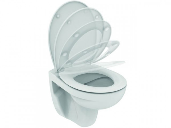 Ideal Standard Wall Hung Toilet EUROVIT  Soft Closing Hollow bottom Rimless 355x520x350mm White