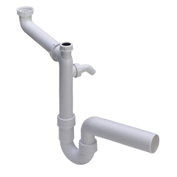 Viega Sink Bottle Trap Universal for Washbasin Universal space-saving model 1 1/2"x50 White