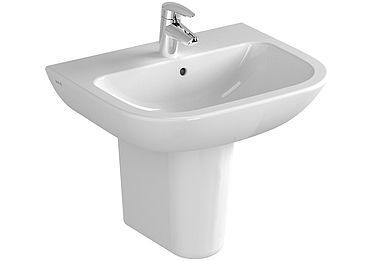 VitrA Wall Hung Basin with 1 tap hole S20 550x440mm 5502L003-0001