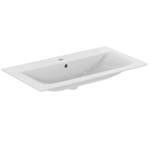 Ideal Standard Undermount Basin Connect Air Basin 840mm with taphole and overflow Ceramic