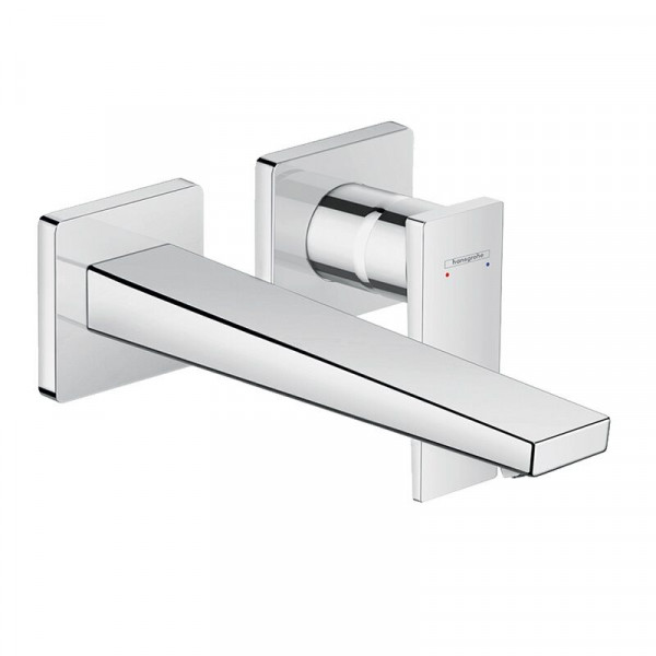 Hansgrohe Metropol Single lever basin mixer with lever handle for concealed installation with spout 225 mm, wall-mounted