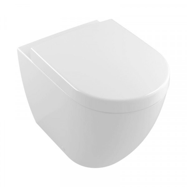 Villeroy and Boch Back To Wall Toilet Subway 2.0 Horizontal Outlet White Rimless 5602R0R1