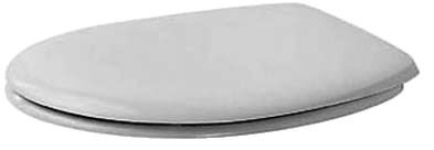 Duravit D Shaped Toilet Seat DuraPlus White Plastic and cover 64290000