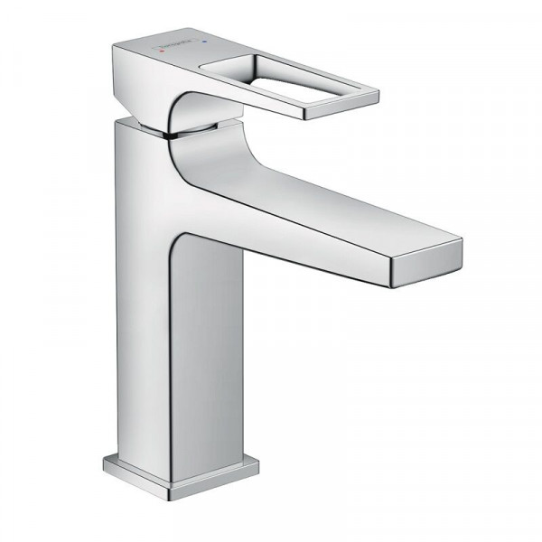 Hansgrohe Basin Mixer Tap Metropol Single lever 110 with loop handle and push-open waste