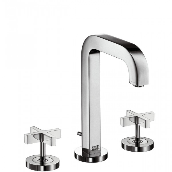 3 Hole Basin Tap Citterio basin tap 3 holes 140mm footed braces handles without plate Axor