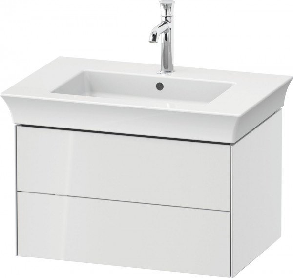 Vanity Unit Built-In Basin Duravit White Tulip 2 drawers 684x410mm White high gloss WT434108585