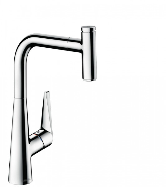 Hansgrohe Pull Out Kitchen Tap Select Talis S 300 steel look