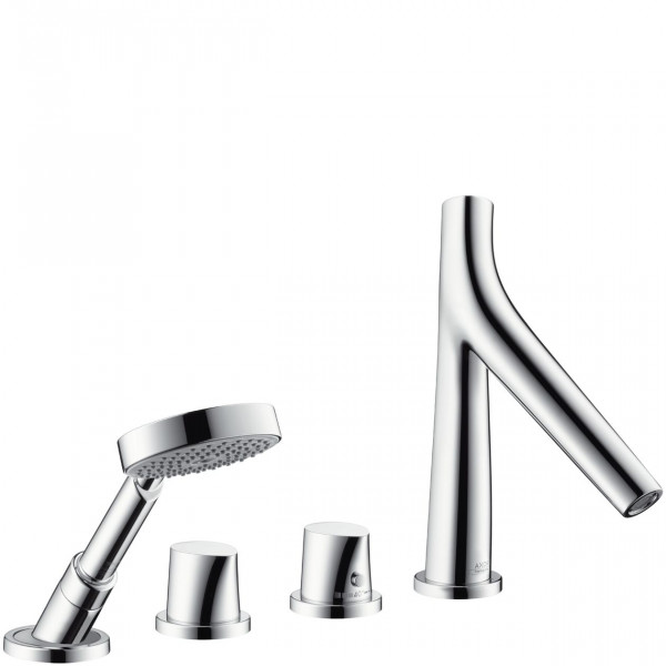 Deck Mounted Bath Tap Starck Organic Set thermostatic mixer for finishing four holes Axor