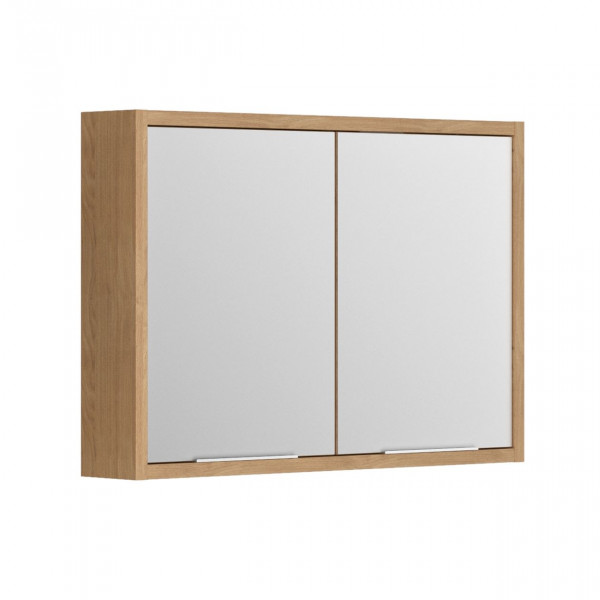 Allibert Bathroom Mirror Cabinet SORENTO 800x690x170mm Kendal Oak 243009