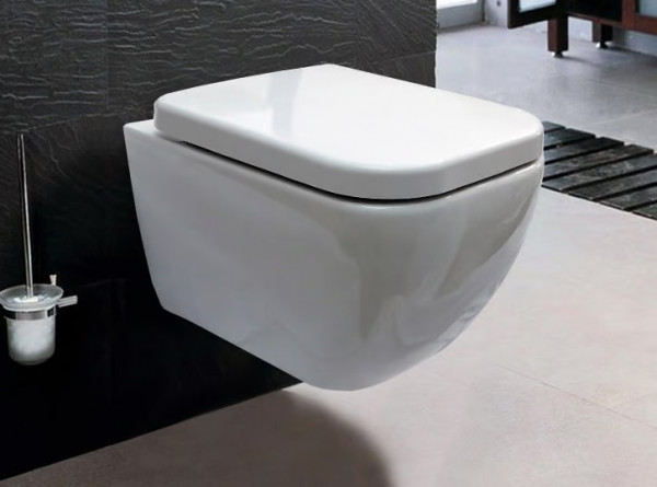 Soft Close Toilet Seat Duravit PuraVida Square 366x52x433mm White 0069190000