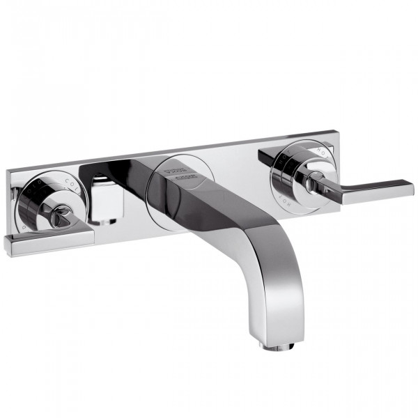 3 Hole Basin Tap Citterio 3 hole basin to lever handles long spout with plate Axor