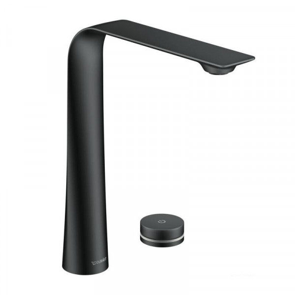 Duravit Tall Basin Tap D.1 electronic with integrated power supply 253mm Black Matt