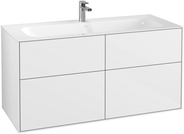 Villeroy and Boch Vanity Unit Finion 1196x591x498mm G05000PD Glossy White Lacquer