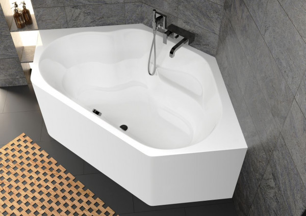 Riho Corner Bath Winnipeg With feet Plug&Play 1450x620x1450mm White