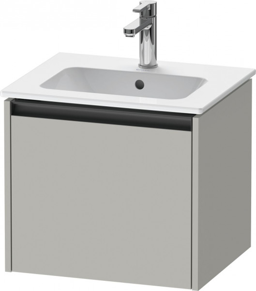 Cloakroom Vanity Unit Duravit Ketho.2 1 drawer, anthracite handle, for ME washbasin 510x440mm Concrete Grey Matt K25061007070000