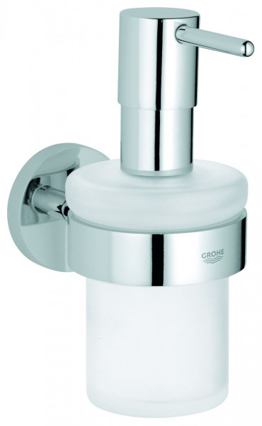Grohe Essentials wall mounted soap dispenser with holder