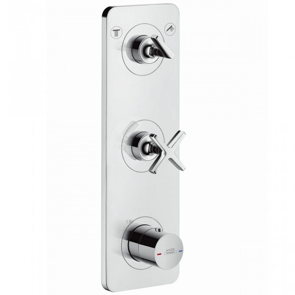 Bathroom Tap for Concealed Installation Citterio E Finishing set with plate 38x12 concealed thermostat Axor