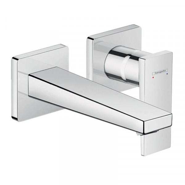 Hansgrohe Metropol Single lever basin mixer with lever handle for concealed installation with spout 165 mm, wall-mounted