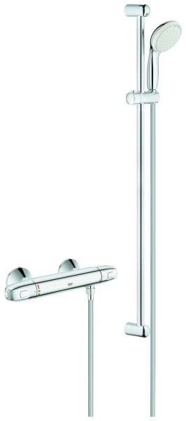 Shower Set Grohe Grohtherm 1000 900mm Thermostatic with EcoButton Chrome